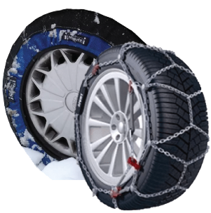 Snow chains and snow straps